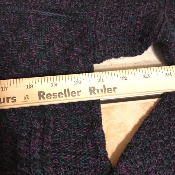 Piccadilly line cable-knit pullover sweater size XL tall made in USA Vtg cotton - Picture 6 of 10